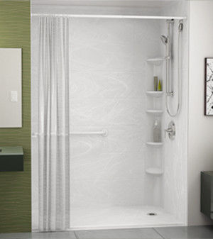white design Italian shower